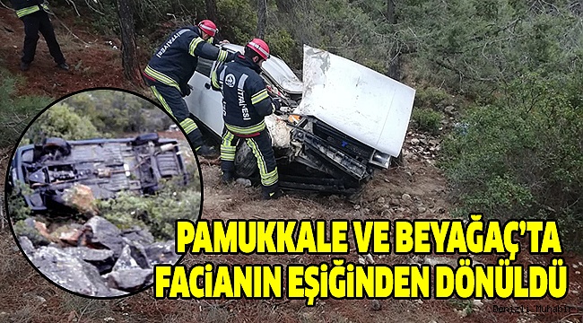 DENİZLİ'DE TRAFİK KAZALARI: 7 YARALI