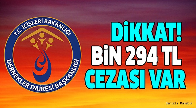 Derneklere Beyanname Uyarısı