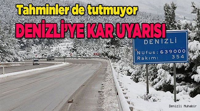 Meteoroloji'den kar uyarısı