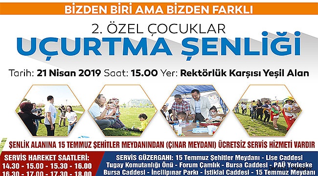PAÜ’de II. Özel Çocuklar Uçurtma Şenliği Başlıyor