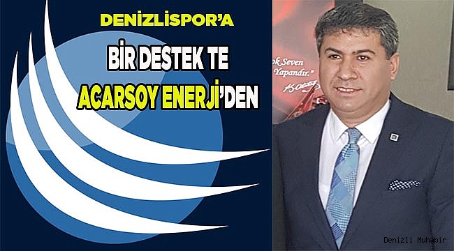 Yeni sponsor Acarsoy Enerji