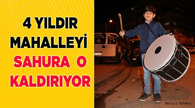 9 yaşındaki ramazan davulcusunun mesaisi