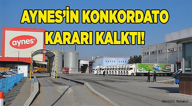 AYNES'in konkordato kararı kalktı