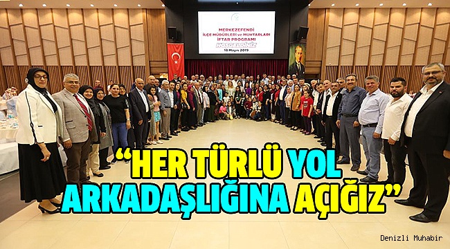 Başkan Doğan Muhtarlar İle İftarda Bir Araya Geldi