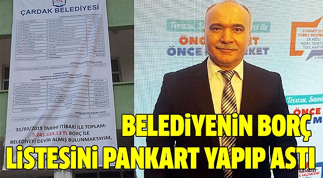 Çardak’da Başkanların Borç Polemiği