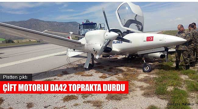 Çardak Havaalanı’nda uçak kazası