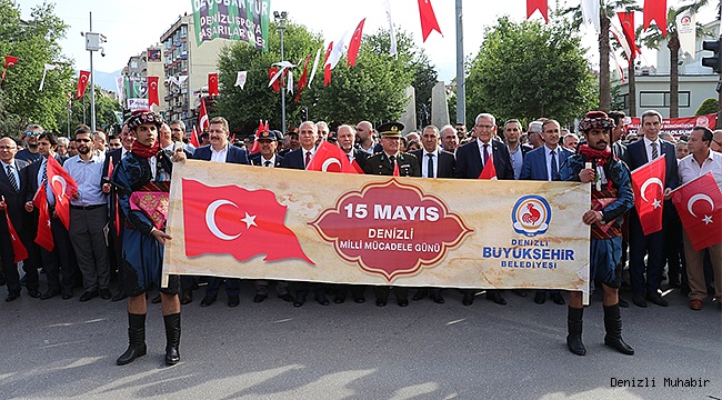 Denizli'de 15 Mayıs Milli Mücadele Günü kutlandı