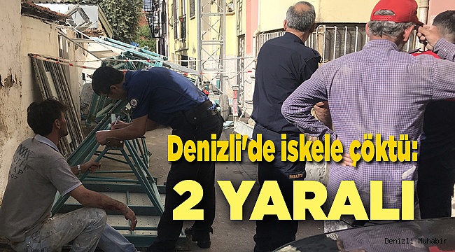 Denizli'de iskele çöktü: 2 yaralı