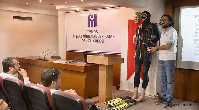 Denizli İnşaat Mühendisleri Odası Dalgıçları ağırladı.