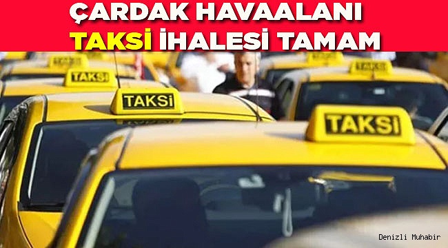 Havaalanı Taksi ihalesi yapıldı