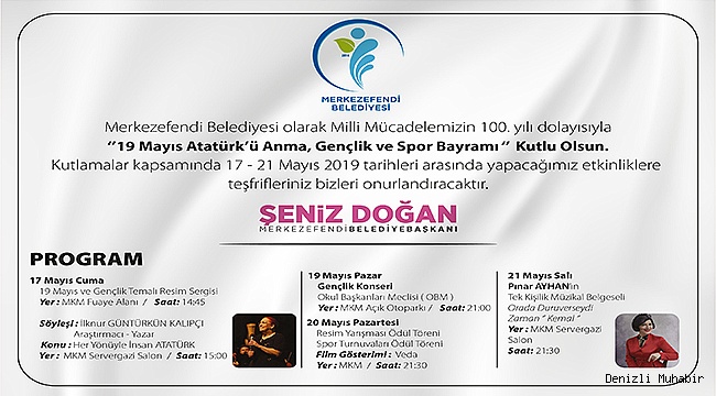Merkezefendi’de 19 Mayıs Etkinlikleri Başlıyor