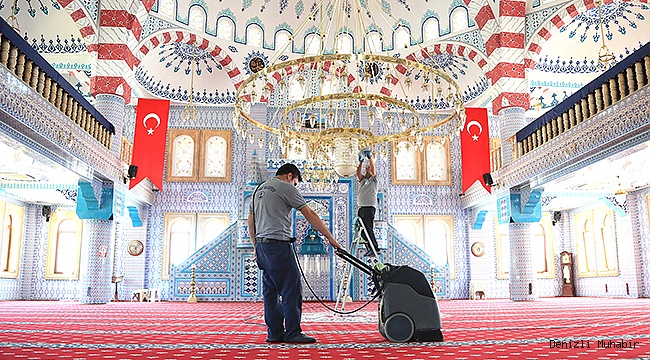 Pamukkale’de Camiler Bayrama Hazır