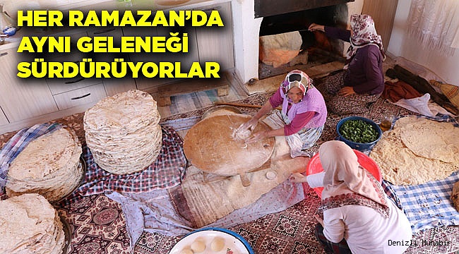 Tavas'ta 50 yıldır süren gelenek...