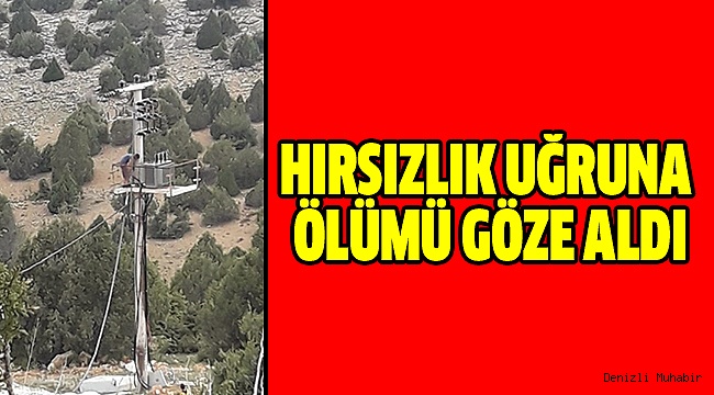 Yüksek Gerilim Hattına Çıktı