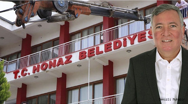 Honaz Belediyesi'ne T.C. ibaresi kondu