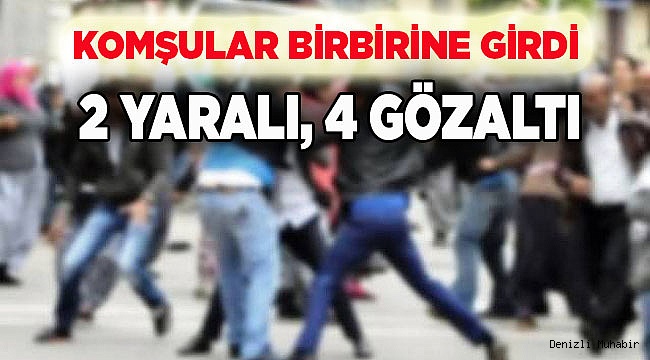 Kapı önünde kavga, karakolda bitti