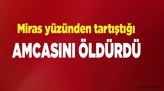 Miras yüzünden tartıştığı amcasını öldürdü