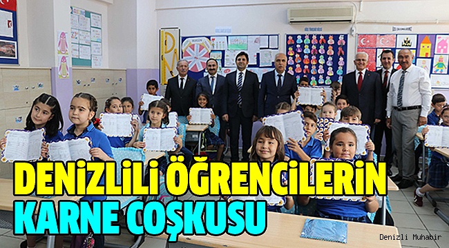 Okullarda Karne Heyecanı Yaşandı