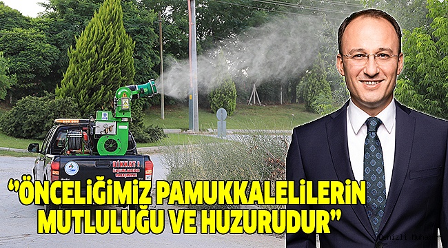 Pamukkale Belediyesi’nden İlaçlama Seferberliği