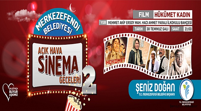 Açık Hava Sinema Geceleri Devam Ediyor