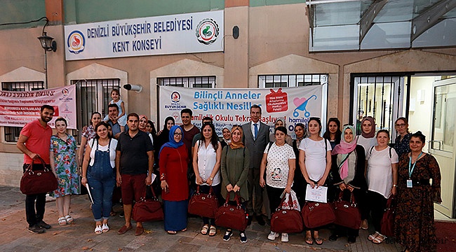 Anne adayları eğitimlerini tamamladı