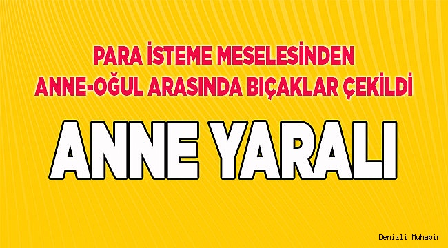 Anne-oğul arasındaki kavga hastanede bitti
