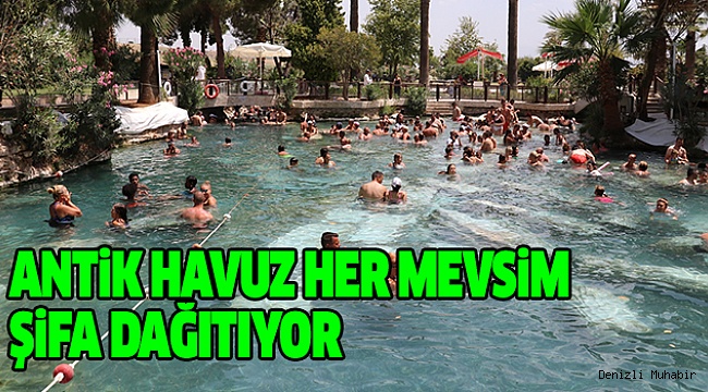 Beyaz Cennet Antik Havuzda Kaplıca Keyfi