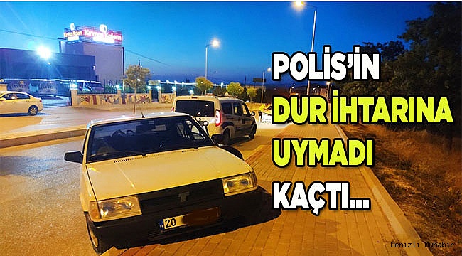 "Dur" ihtarına uymayan alkollü  sürücüye 6 bin lira ceza...