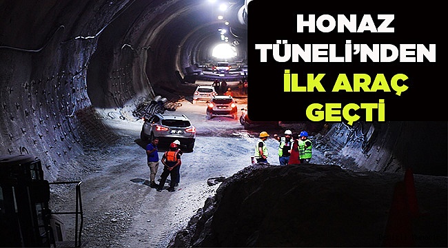 Honaz Tüneli’nden ilk Araç Geçti