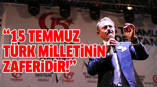 Milletvekili Tin’den 15 Temmuz Mesajı