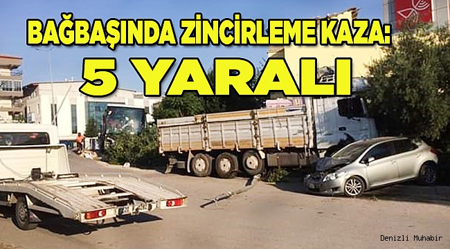 Otobüs, kamyon, taksi birbirine girdi