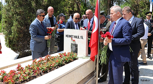 Protokol Denizli’nin Şehitlerini Unutmadı