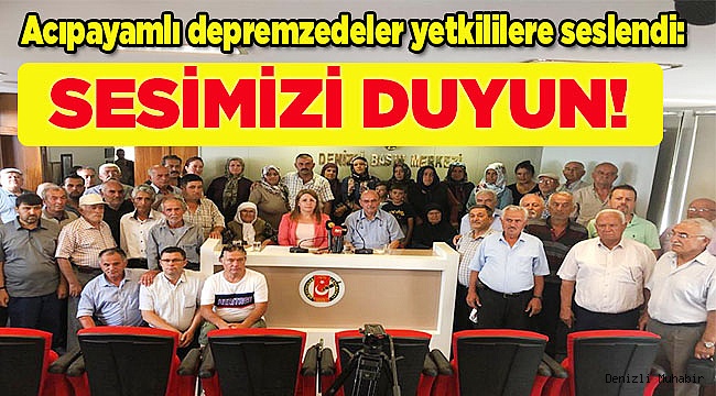 SESİMİZİ DUYUN!