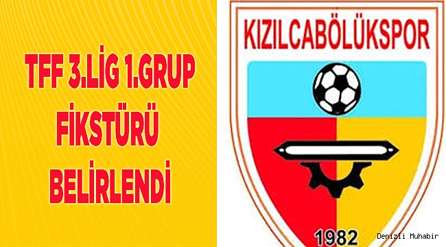 TFF 3.LİG 1.GRUP FİKSTÜRÜ BELİRLENDİ