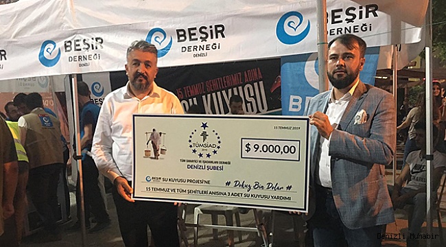 TÜMSİAD Denizli Şubesi’nden Şehitler Anısına 3 Adet Su Kuyusu