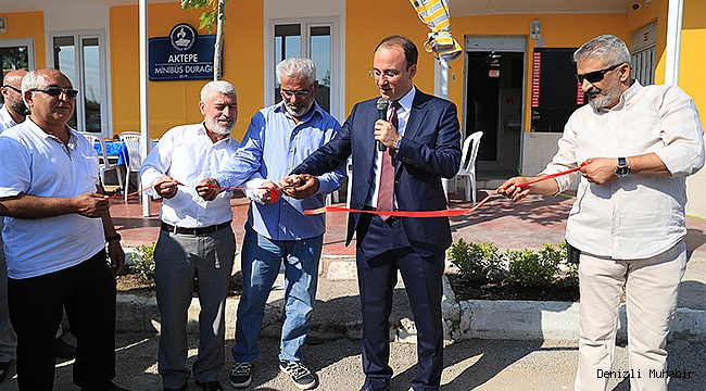 Yanan durağa belediye eli değdi