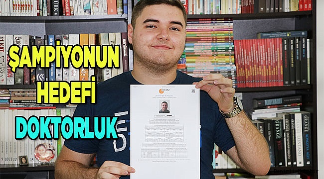 YKS birincisinin hedefi doktor olmak