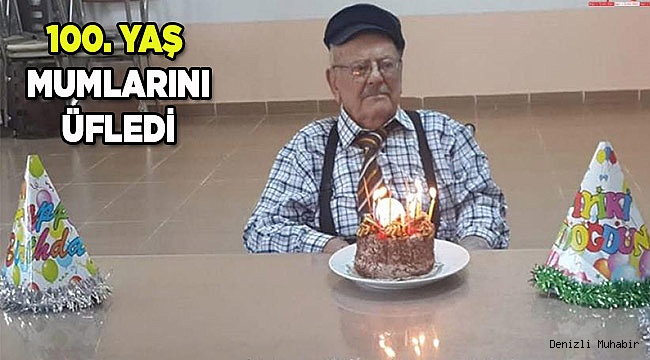 YÜZÜNCÜ YAŞINI HUZUR EVİNDE KUTLADI