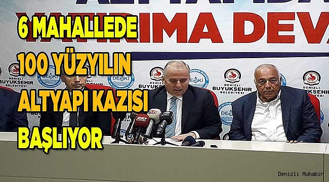 2.NCİ ETAP 100 YÜZYILIN ALTYAPI KAZISI BAŞLIYOR