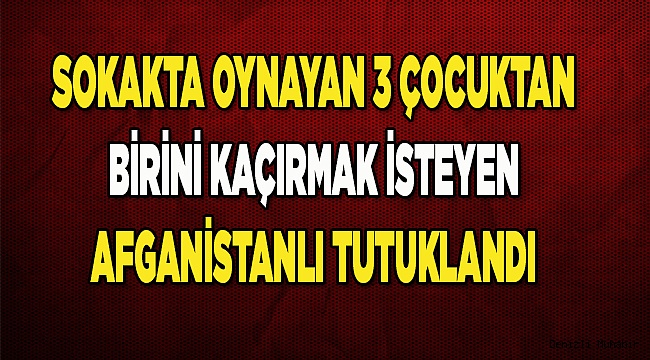 3 Kız Çocuğundan Birini Kaçırmak İsteyen Afgan Tutuklandı