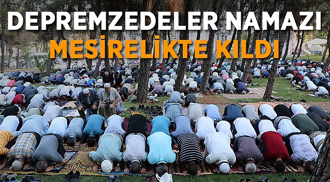 Bayram Namazını Mesirelikte Kıldılar