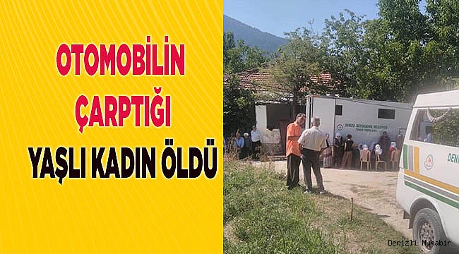 Otomobilin çarptığı yaşlı kadın öldü