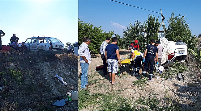 Denizli'de trafik kazası: 2 yaralı