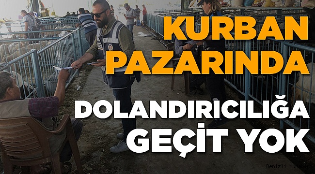 Emniyet Kurban Pazarındaki Esnafı Dolandırıcılara Karşı Bilgilendiriyor