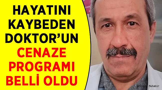Hayatını Kaybeden Doktor'un Cenaze Programı Belli Oldu