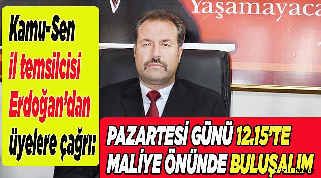 Kamu-Sen il temsilcisi Erdoğan'dan davet var!
