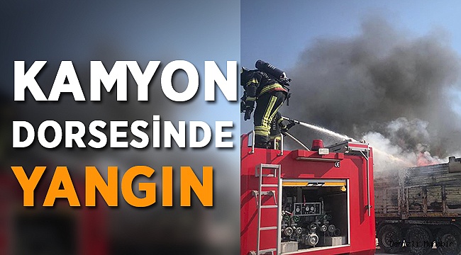 Kamyonet Dorsesinde Çıkan Yangın Kokuttu