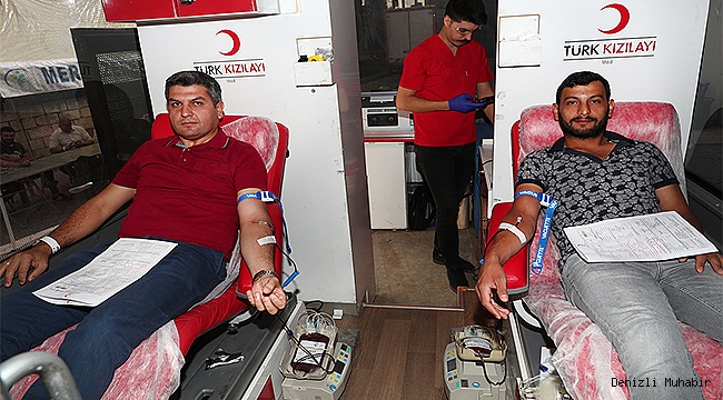 MERKEZEFENDİ PERSONELİNDEN KAN BAĞIŞINA DESTEK