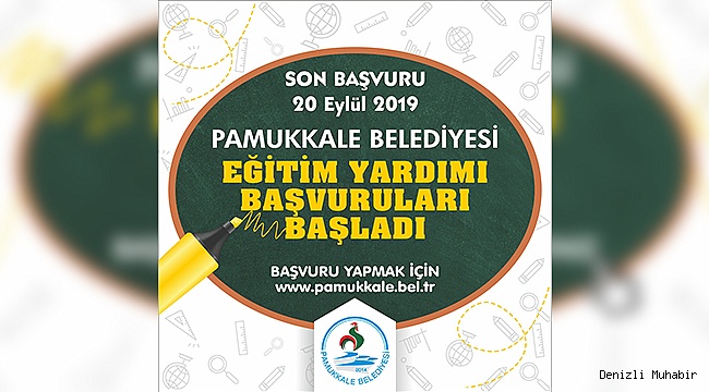 PAMUKKALE BELEDİYESİ EĞİTİM YARDIMI BAŞVURULARI BAŞLADI
