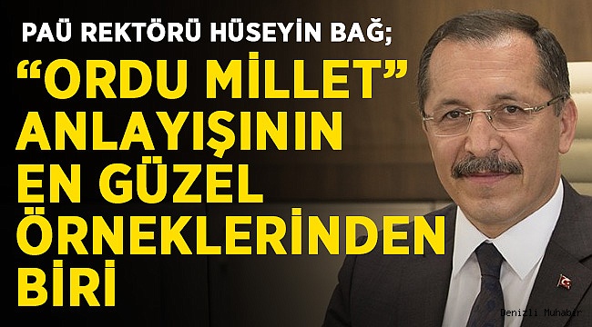 Rektör Bağ'dan Anlamlı 30 Ağustos Mesajı